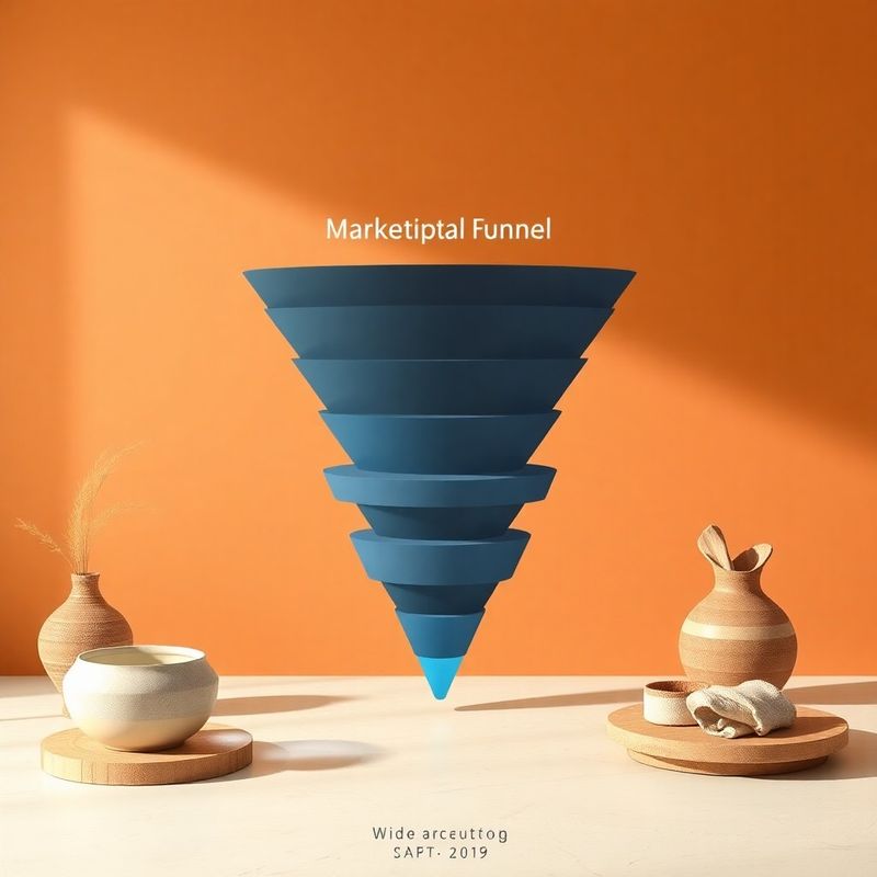 Diagramma di funnel di marketing a più step