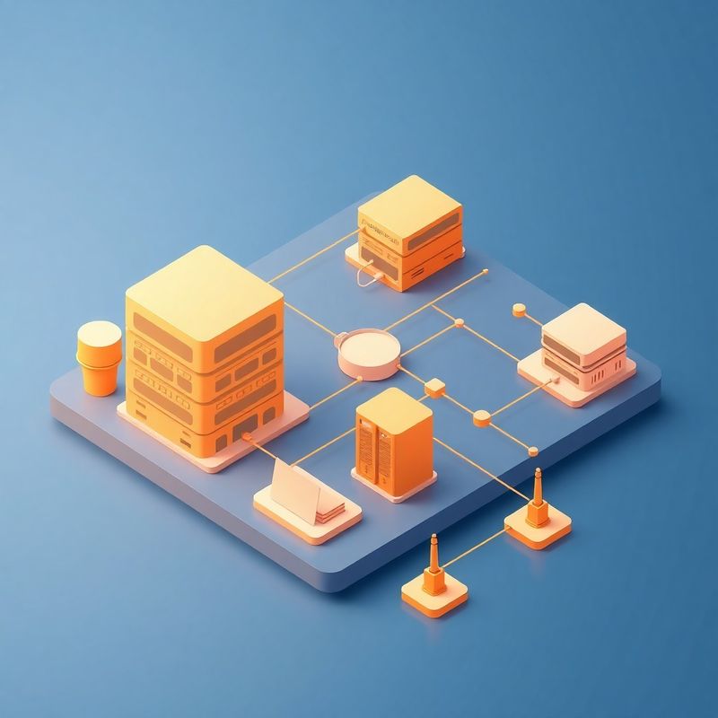 Illustrazione dell'infrastruttura digitale di setup